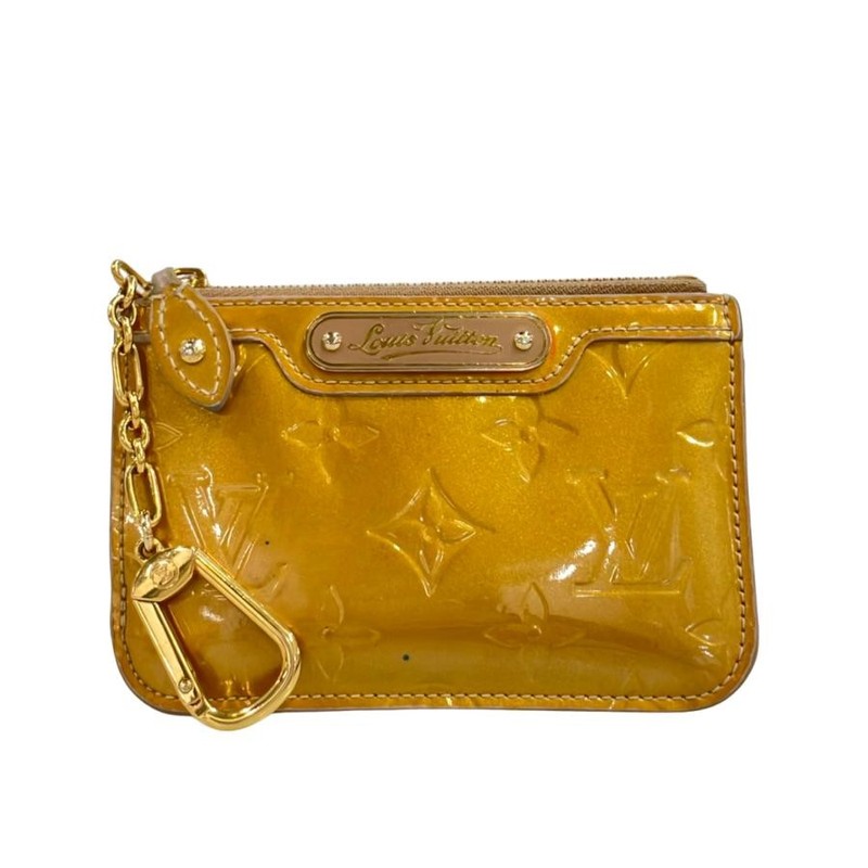 Louis Vuitton Coin Caw Key Ring Pochette Vernis NM