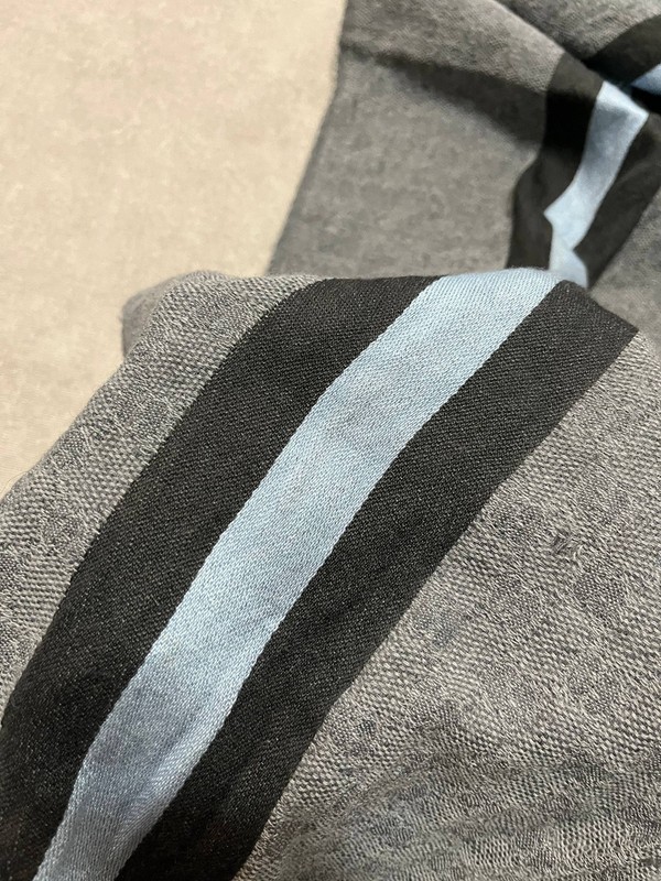 Gucci Wool Scarf Gray Monogram Vintage Y2K Scarves Mens Womens 180x33Cm 70x13in gallery