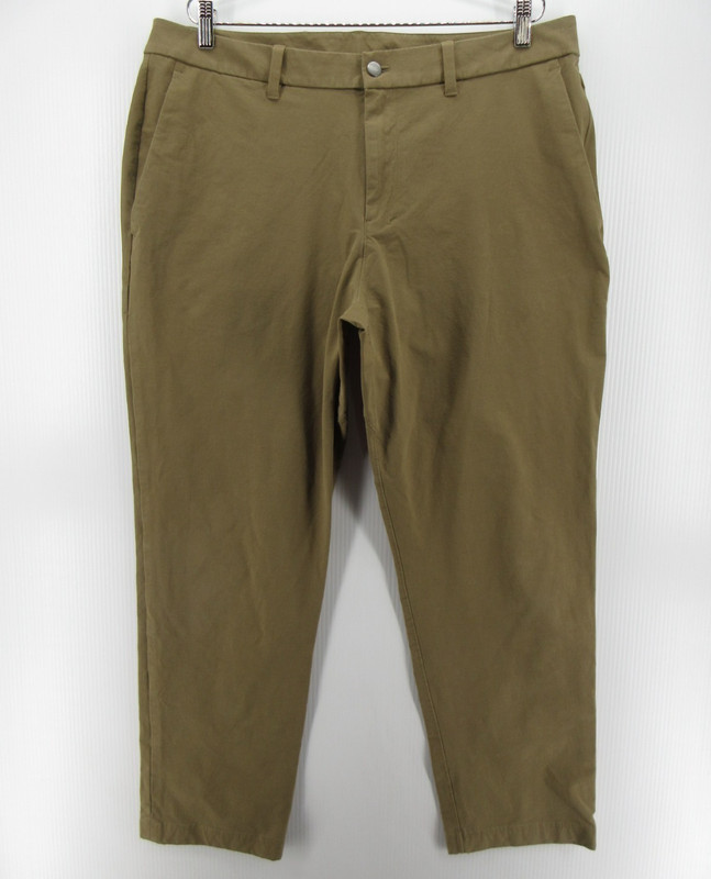 Lululemon Pants Men 38 Brown Commission Slim ABC Warpstreme Performance 38X30