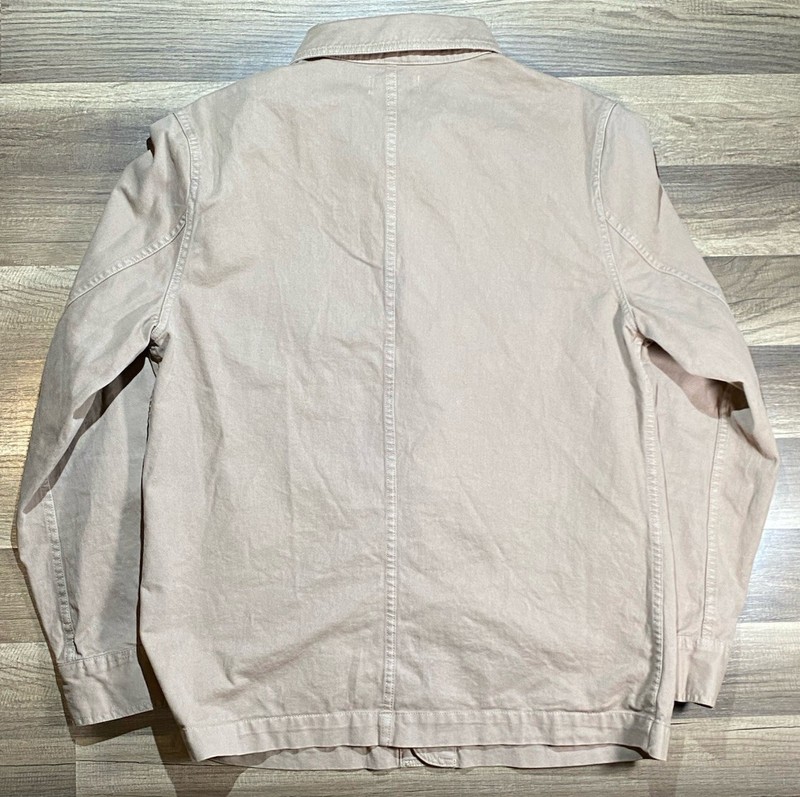 Taylor Stitch Ojai Jacket Mens 40 Medium Organic Cotton Twill Tan Chore Coat gallery