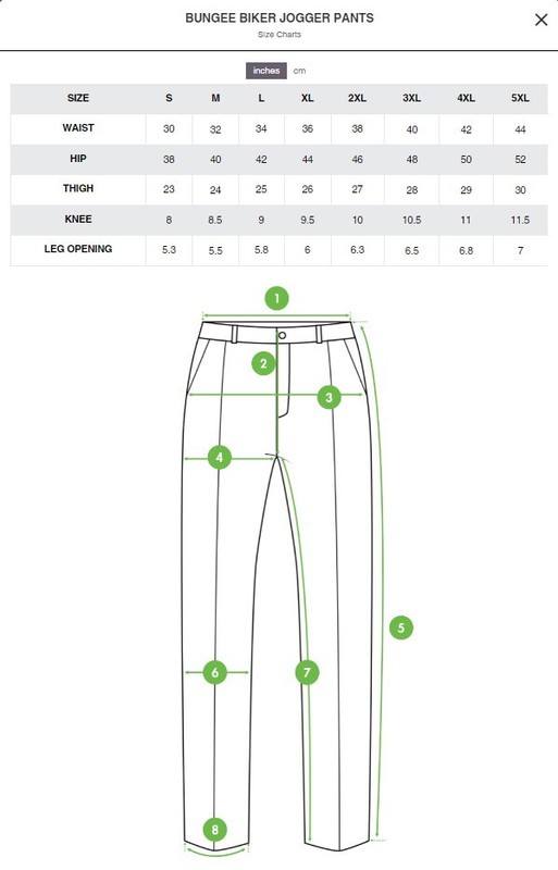Victorious Men's Zipper Knee Scrunch Stacked Biker Twill Jogger Pants JG882-K1A gallery