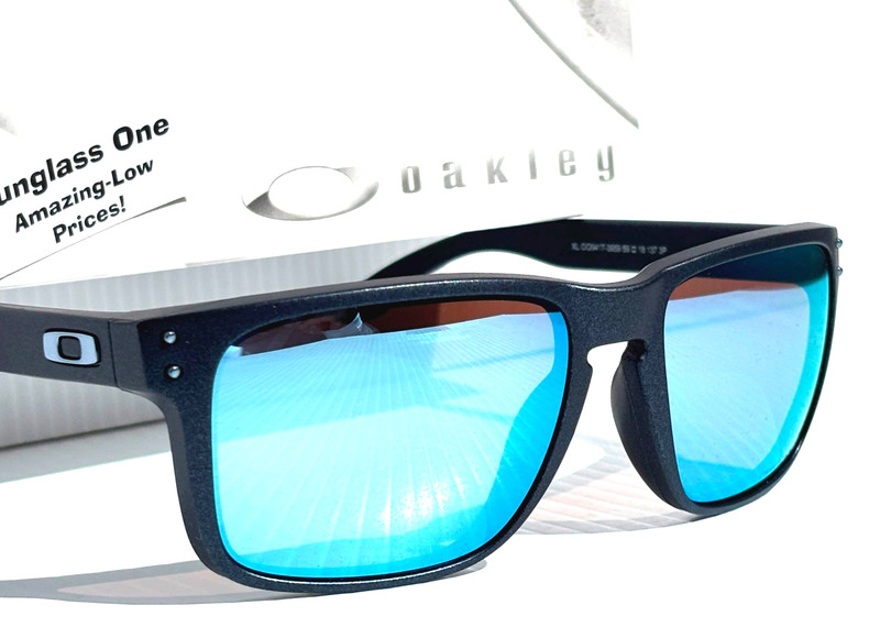 NEW Oakley HOLBROOK XL Blue Steel PRIZM POLARIZED Deep Water Sunglass 9417-39 gallery