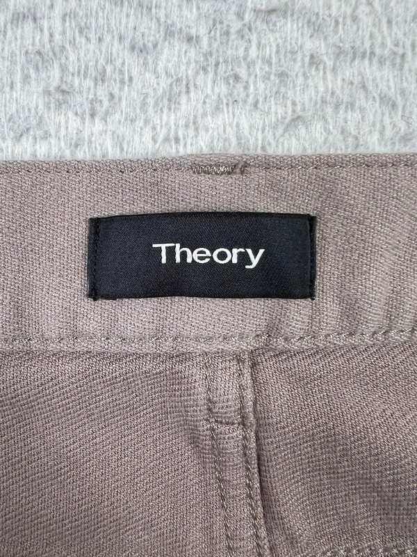 Theory Pants Mens 38 Taupe Gray Haydin Chino Twill Slim Fit Stretch gallery