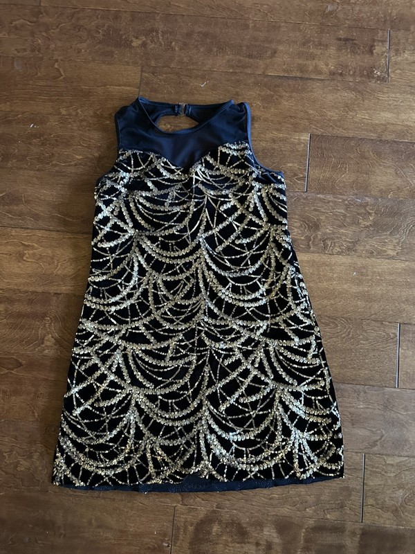 Weissman Dance costume Adult Medium 18281 Black/Gold *J12 gallery