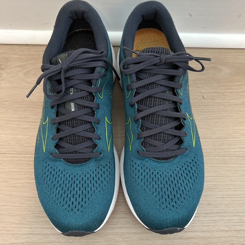 Mizuno Wave Rider 25 Running Shoes Men's Size 10 Harbor Blue Lime 411319.HBHB gallery