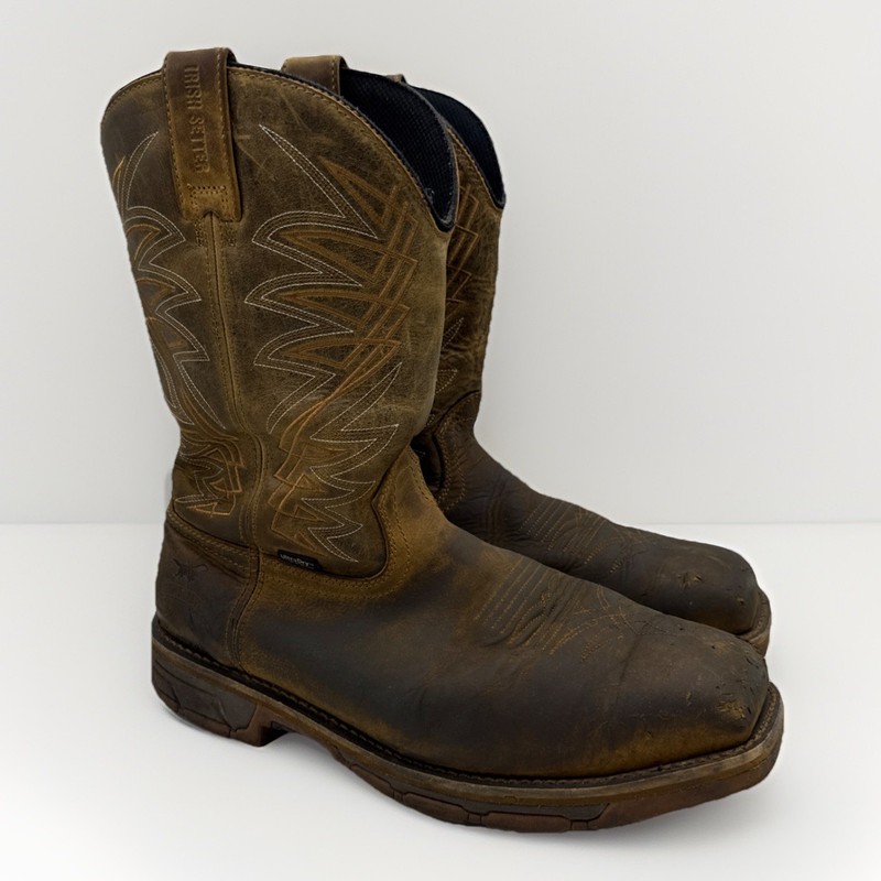 Irish Setter Marshall Boots Men’s 12 Square Steel Toe Waterproof 83912 Western