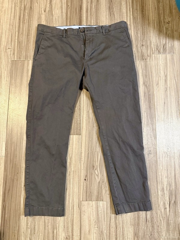 J.Crew Factory Men’s Chino Slim 36×30 Onyx Grey