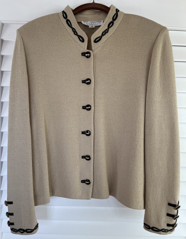 St. John Collection by Marie Gray Button Up Cardigan Size 12 EUC