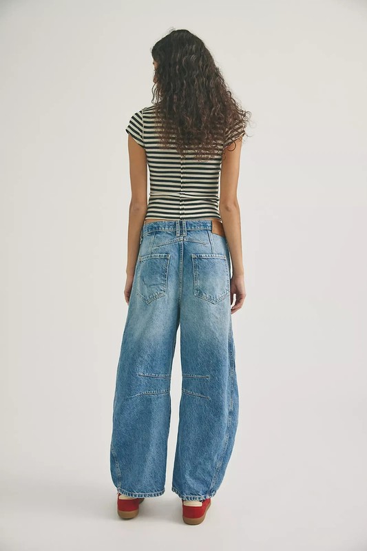 Freepeople - We The Free Good Luck Mid-Rise Barrel Jeans - Discount gallery