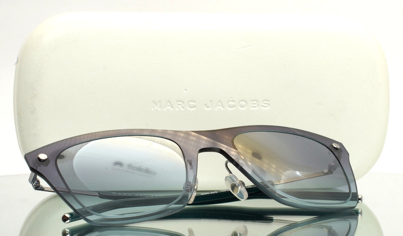 MARC JACOBS 25/S TVPGY Blue Fade Womens Square Mirror Sunglasses 49-22-140 B:42