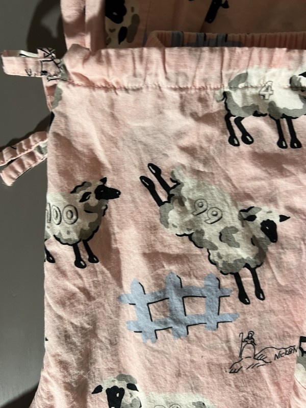 Nick And Nora Counting Sheep Ponk Pajamas, Size XL gallery