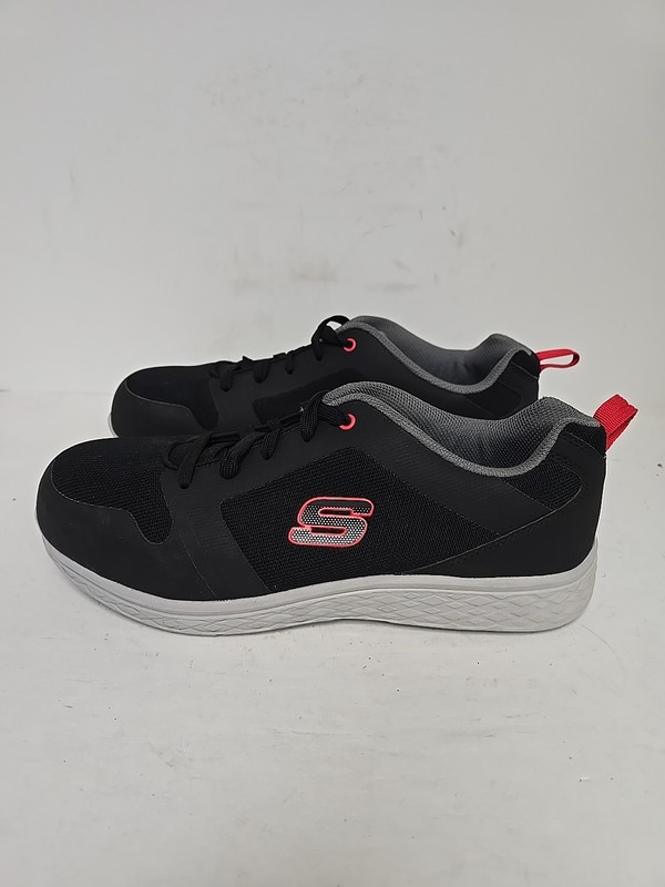 Skechers Men's 99992002 Aluminum Toe Steel Plate Safety Shoes Black/Red Size 12M gallery