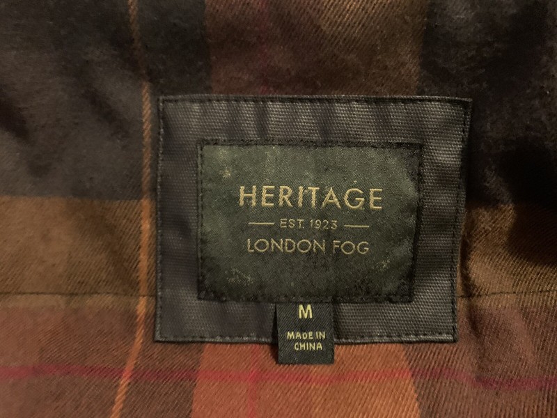London Fog Heritage Black Field Coat Sherpa Collar - Black Mens M Medium New NWT gallery