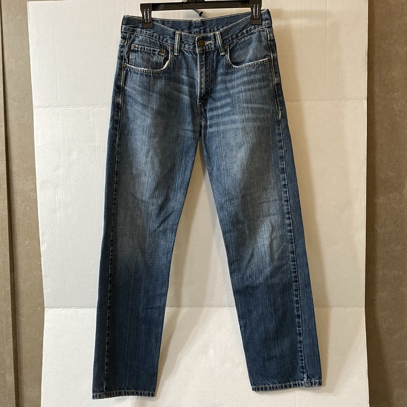 Levi’s Men’s Blue Straight Leg Regular Fit Mid Rise Medium Wash Denim Jeans 30