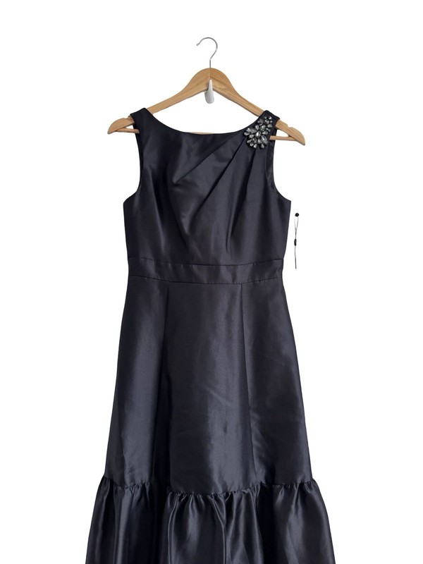 New Adrianna Papell Black Maxi Evening Occasion Dress Size 8