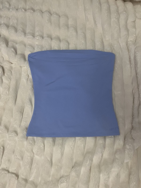 Aritzia Original Contour Tube Top Dayflower blue size S