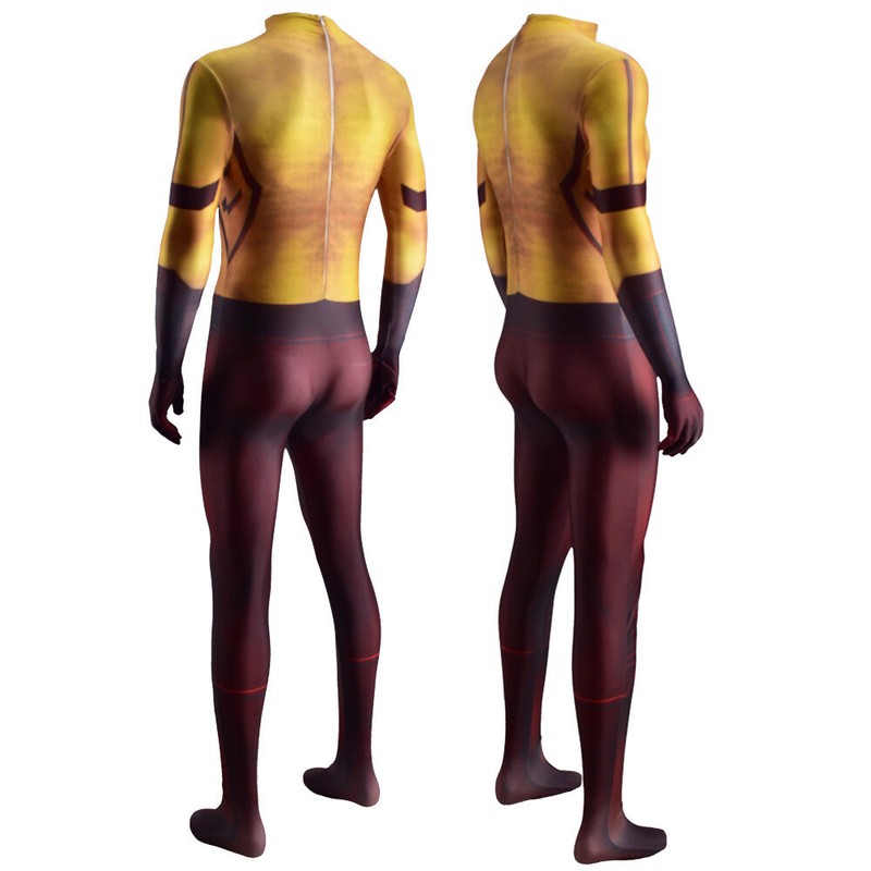2021 Kid Flash Jumpsuit The Flash Bodysuit Cosplay Costume Halloween Adult Suit gallery
