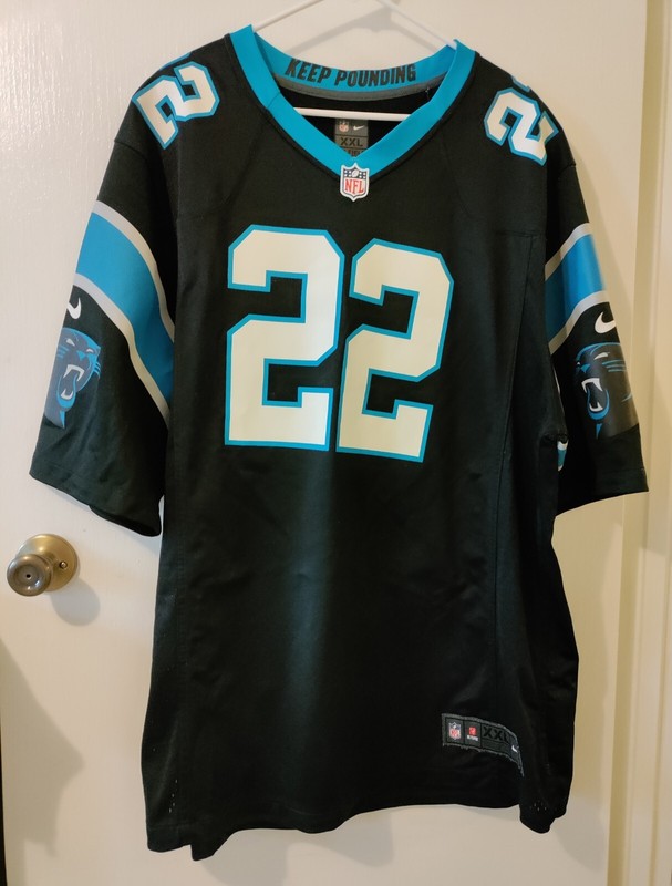 Nike CAROLINA PANTHERS CHRISTIAN MC CAFFREY NFL FOOTBALL JERSEY SZ 2XL Worn Once
