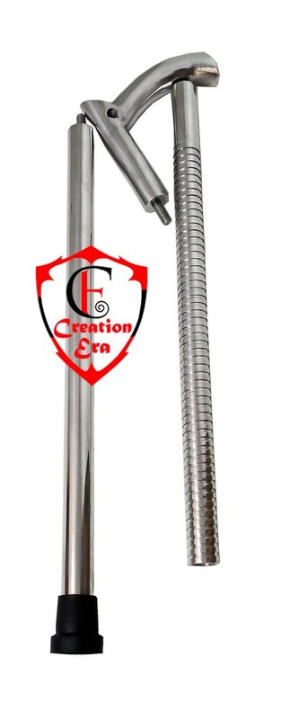 Steeliness Steel Aluminum Tactical Walking Cane The Remarkable V Handle Handmade gallery