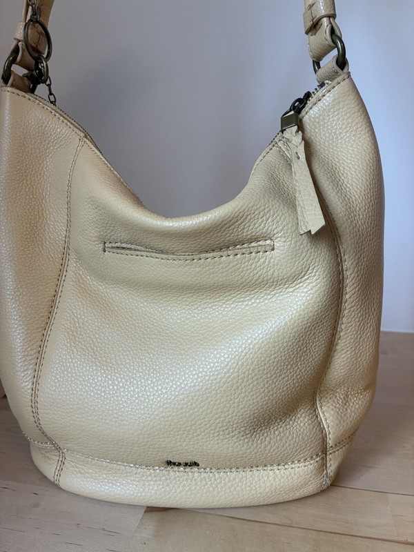 The Sak Sequoia Leather Hobo Shoulder Bag in Buttercup Yellow