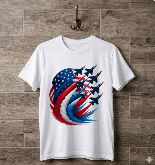 Born on the 4th of July T-Shirt Patriotic USA Independence Day Tee