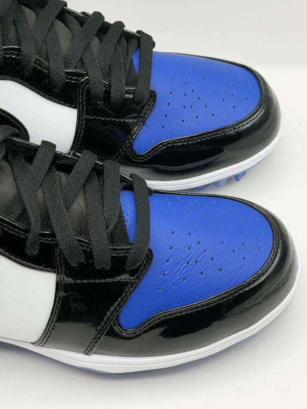 Nike Air Jordan 1 Mid Football Cleats Game Royal Blue Men's Size 9.5 FJ6805 401 gallery