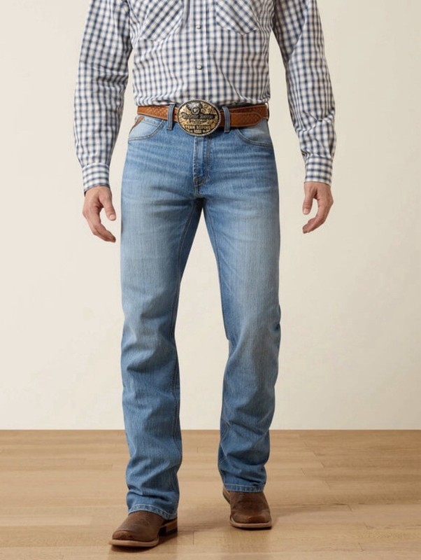 BRAND NEW! Ariat Men’s M4 Relaxed Tobias Boot Cut Jeans - 36/34 gallery