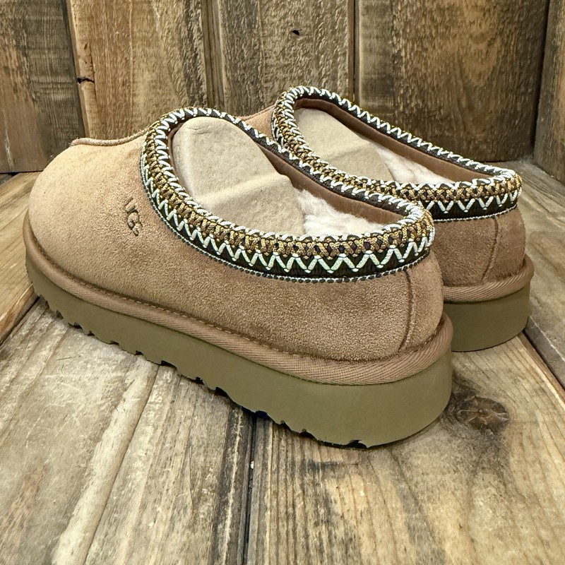 UGG TASMAN SLIPPER WOMENS US 8 CHESTNUT SUEDE/ WOOL SLIP-ON SHOE gallery