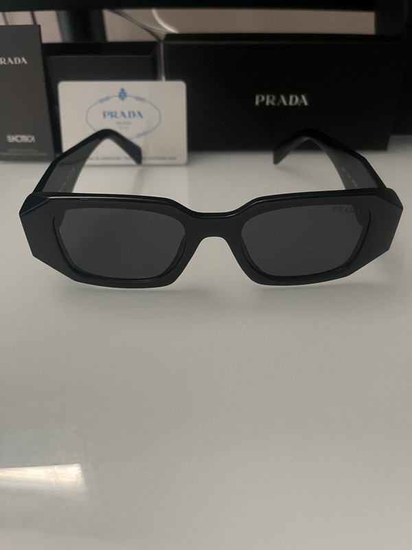 Prada PR17WS 1AB5S049 Women’s Sunglasses 49 mm Black / Dark Grey Lens