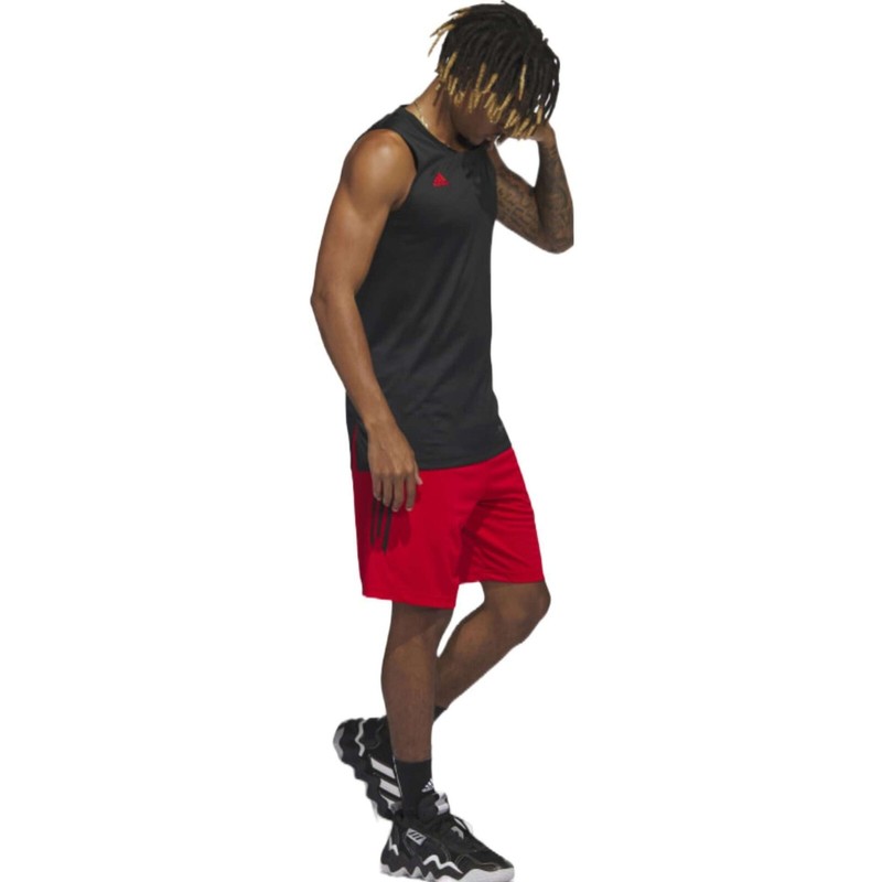 Adidas Legends 3-Stripes 5 Inch Shorts Red IR556 Men’s Size 2XL XXL