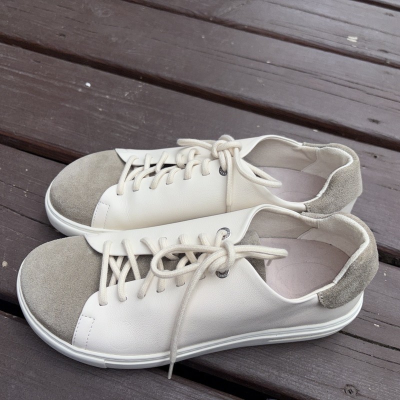 Birkenstock Women’s Bend Low Decon Pop Leather Nubuck Sneakers EU 38 W7 M5 EUC!