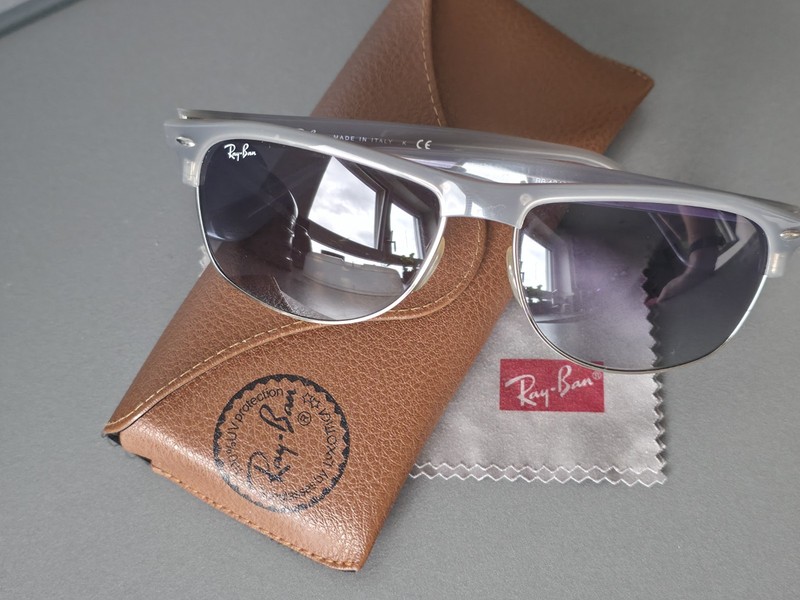 Ray-Ban RB2132 New Wayfarer Grey/Clear Sunglasses - New & Unworn 😎