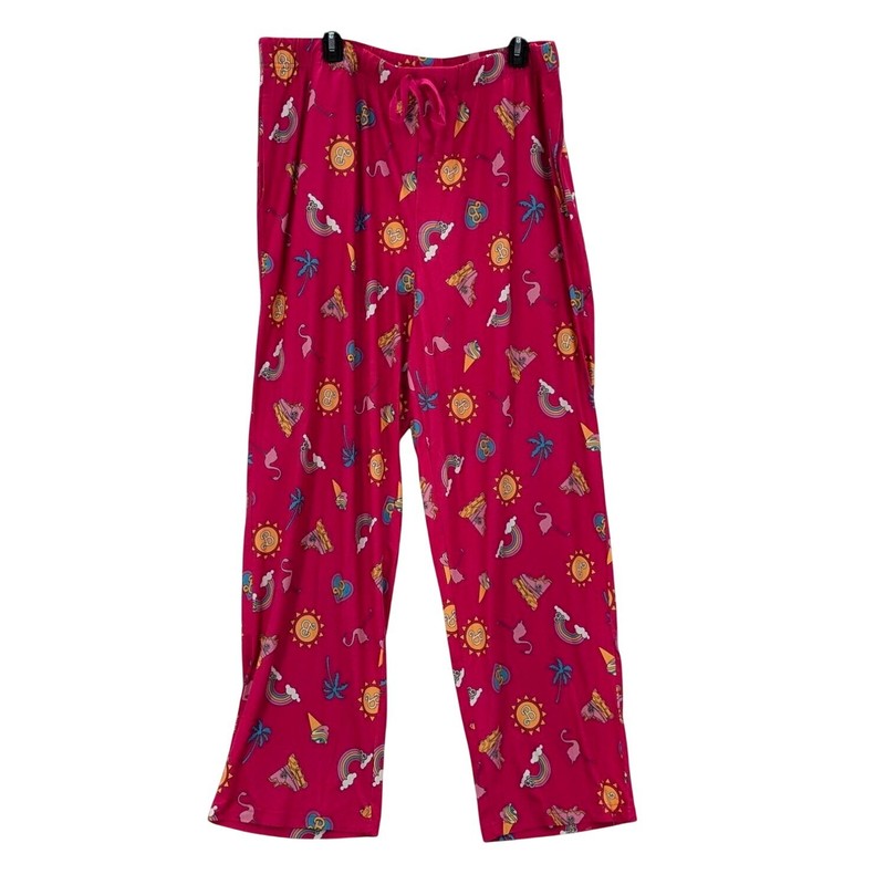 Barbie The Movie Lounge Pajama Pants Pink Graphic Barbiecore Y2K Lounge Plus 2X