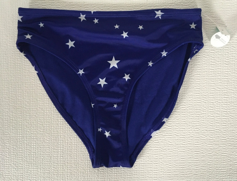 Outdoor Oasis Swimsuit Bottoms Size XS Blue w White Stars Medium Coverage New