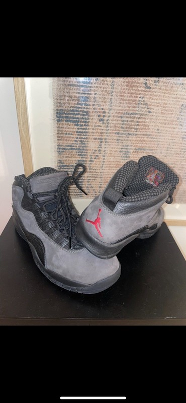 Jordan Air Jordan 10 Men’s Mid Top Suede Lace-Up Basketball Sneakers