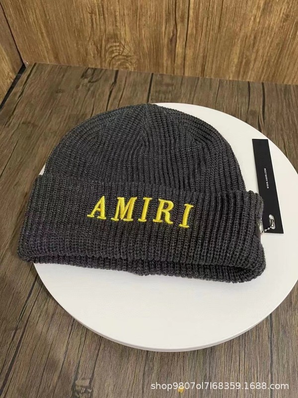 Mens Womens AM Letter Embroidery Beanies Autumn Winter Warm Hat Hip Caps gallery