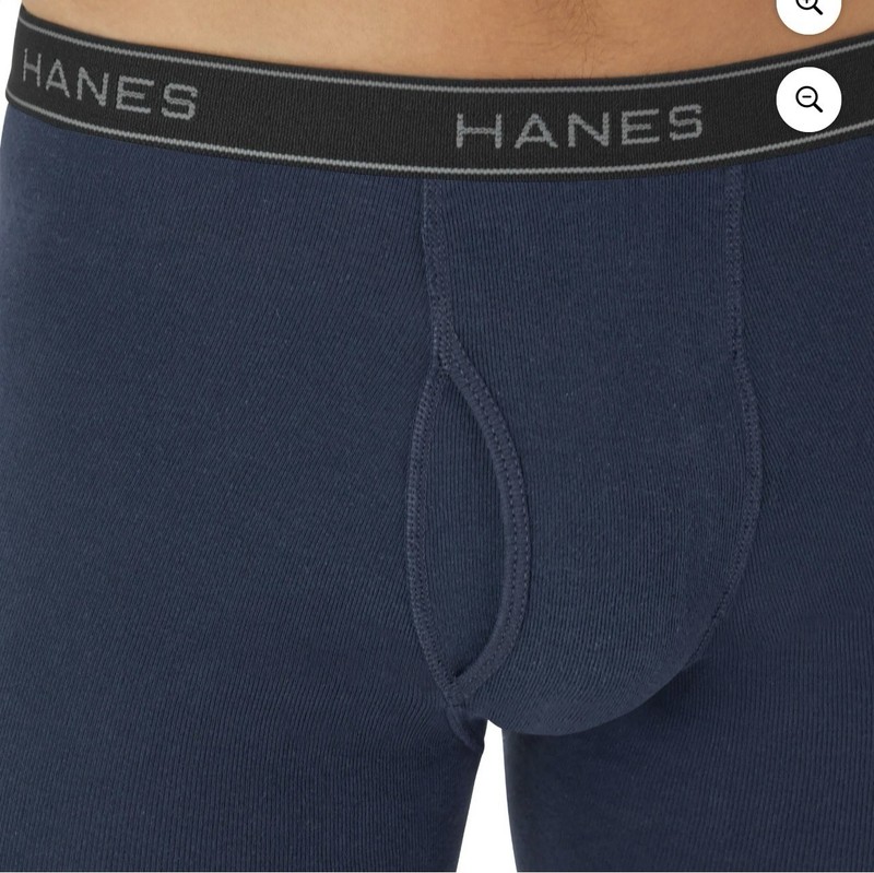 10-Pack HANES Men’s XL Boxer Briefs Tagless Comfort Flex Waistband Solid Colors gallery
