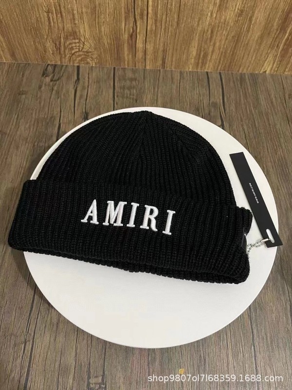 Mens Womens AM Letter Embroidery Beanies Autumn Winter Warm Hat Hip Caps gallery