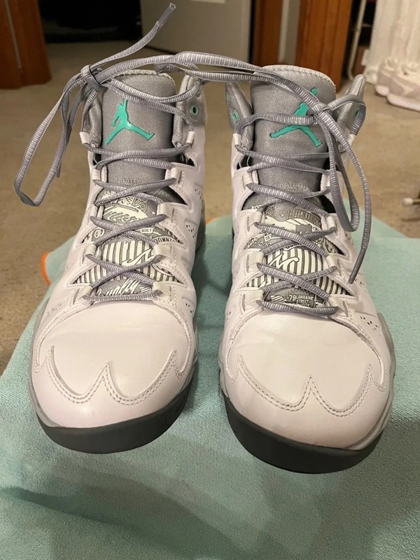 Air Jordan Melo M10 in the Green Glow color way gallery