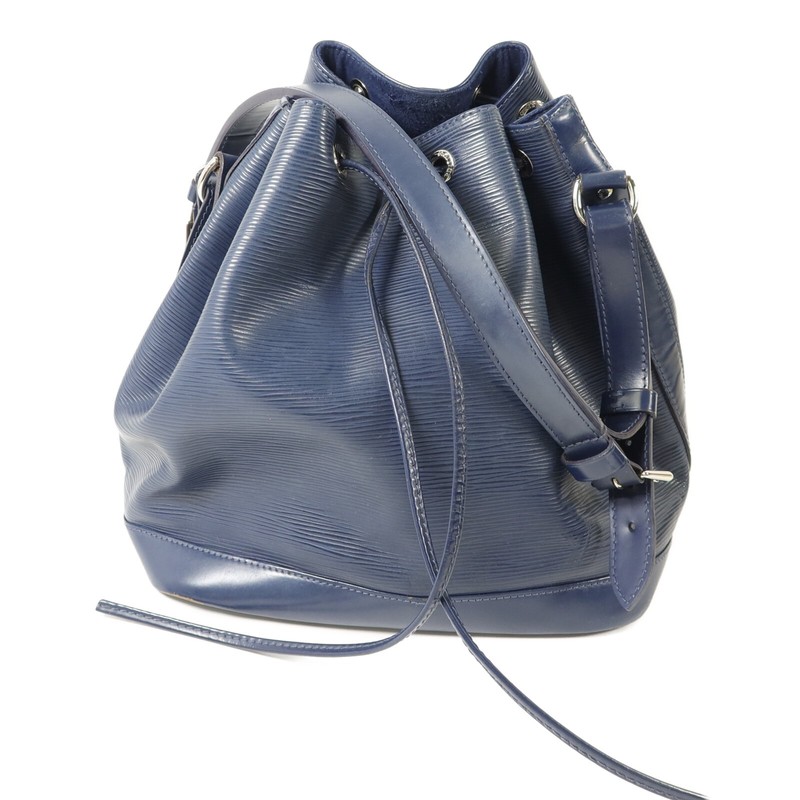 LOUIS VUITTON LV SHW Petit Noe Shoulder Bag M44105 Epi Leather Blue