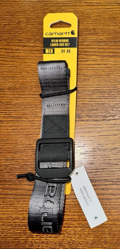Carhartt Men’s Nylon Webbing Ladder Lock Belt Size Medium 34 – 36”