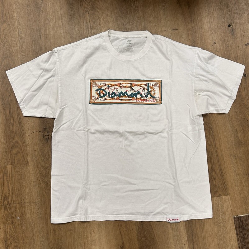 Diamond Supply Co. Chesapeake Box Logo T-Shirt White Size XL