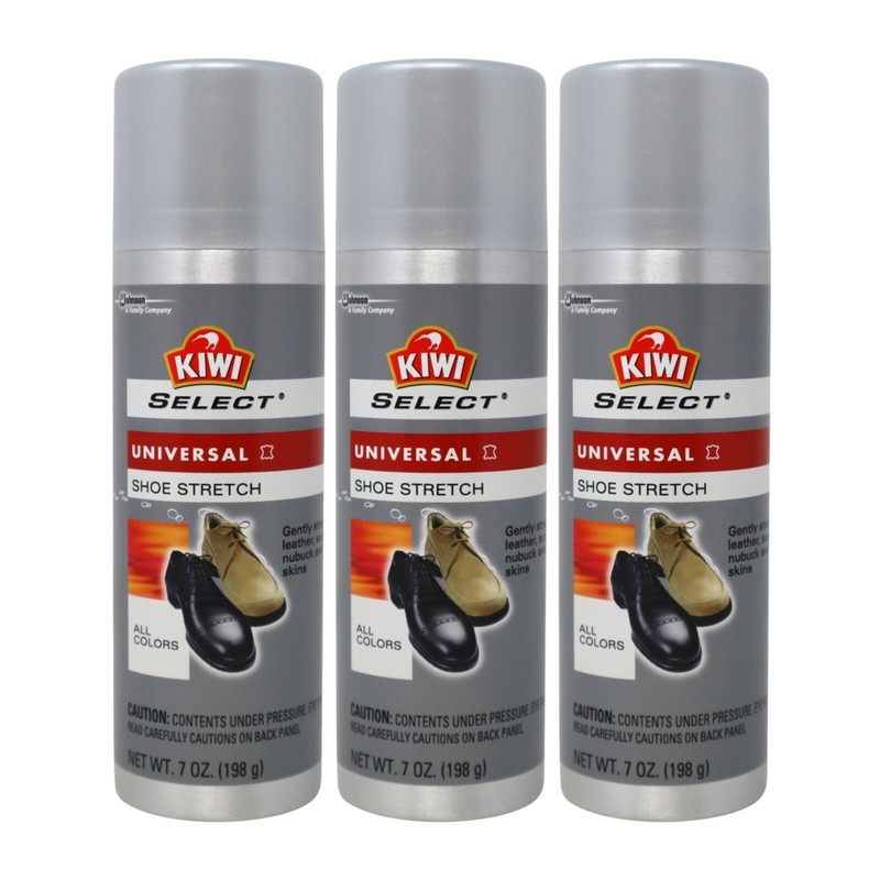 Pack of 3x Kiwi SELECT Universal Shoe Stretch Spray for All Colors, 7 Oz.