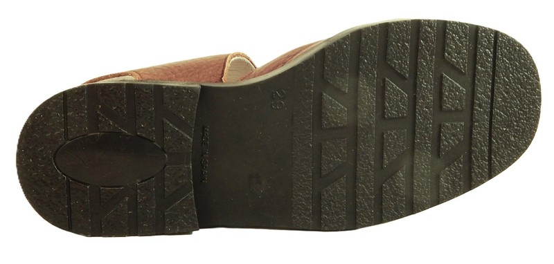DE OSU -Spain - Girls Classic Brown Leather Buckle Sandals -European - Size 12-5 gallery
