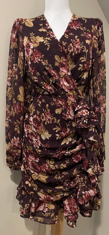 EXPRESS Womens Floral Evening Occasion Cocktail Dress NWT – Sz Small