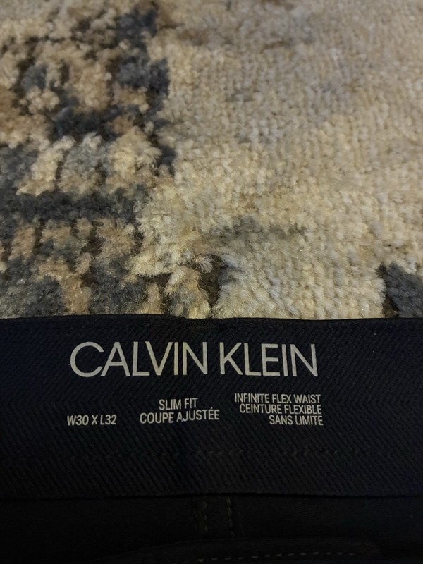Calvin Klein Men's Tech Active Stretch Pants Navy Blue Slim Fit 30x32 gallery