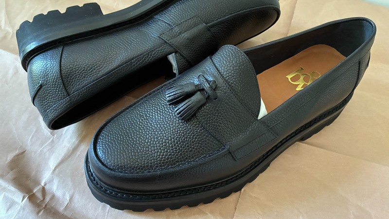 Blackstock & Weber Clásico Tassel Loafer, Onyx, Lug Sole gallery