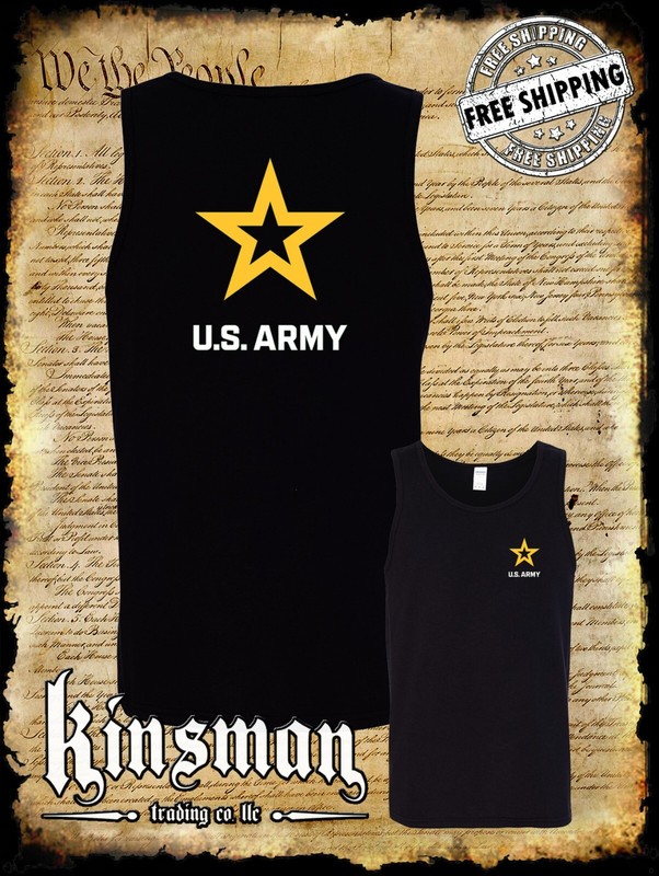 Army Star Logo 2-Sided Tank Top T-Shirt – United States of America Military