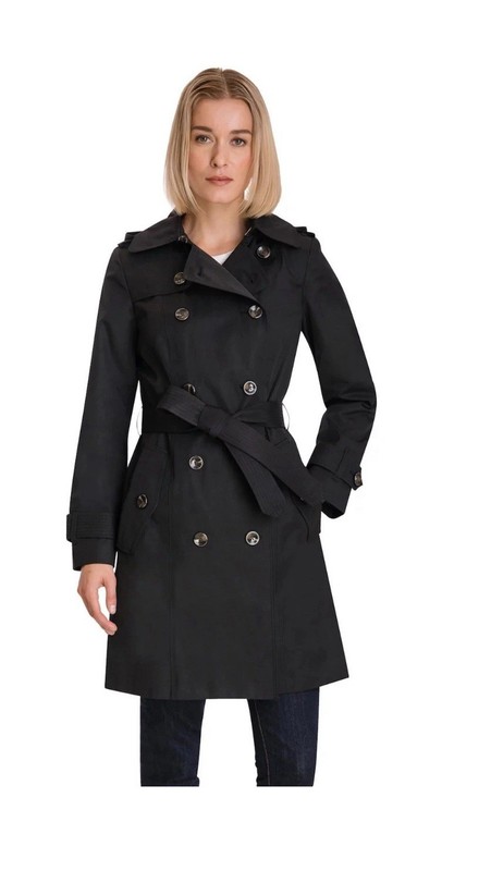 London Fog Trench Coat (L722433H93) Black-Size M