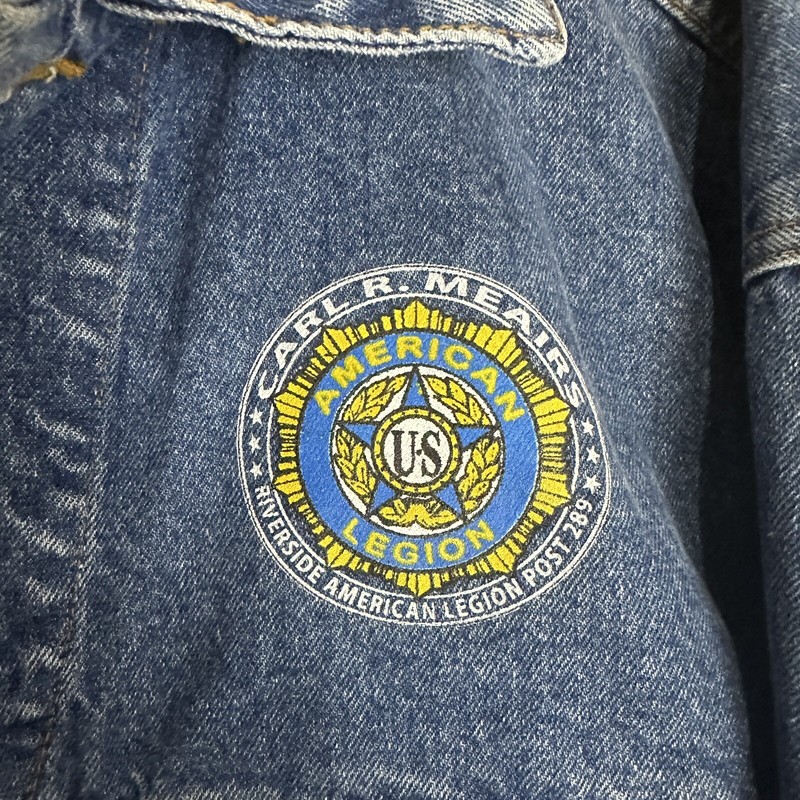 Haleman Denim Jeans Wear Jacket Size XL Vintage gallery